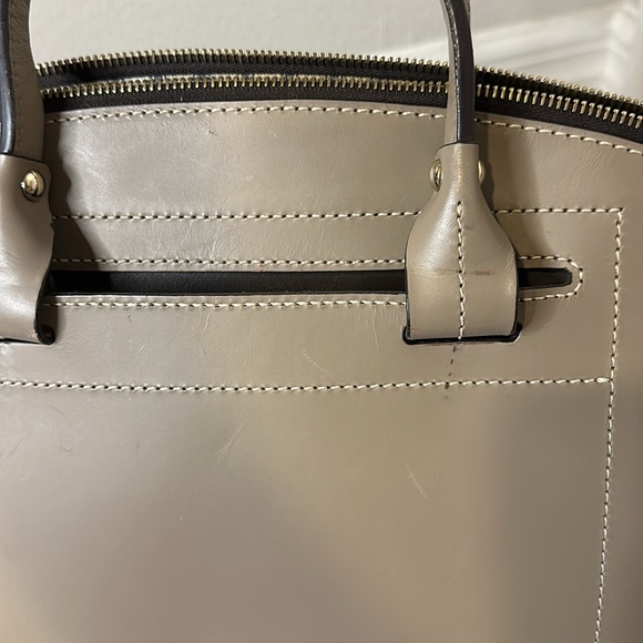 Dooney & Bourke handbag beige tan leather top handle shoulder crossbody bag NWT - Picture 16 of 17